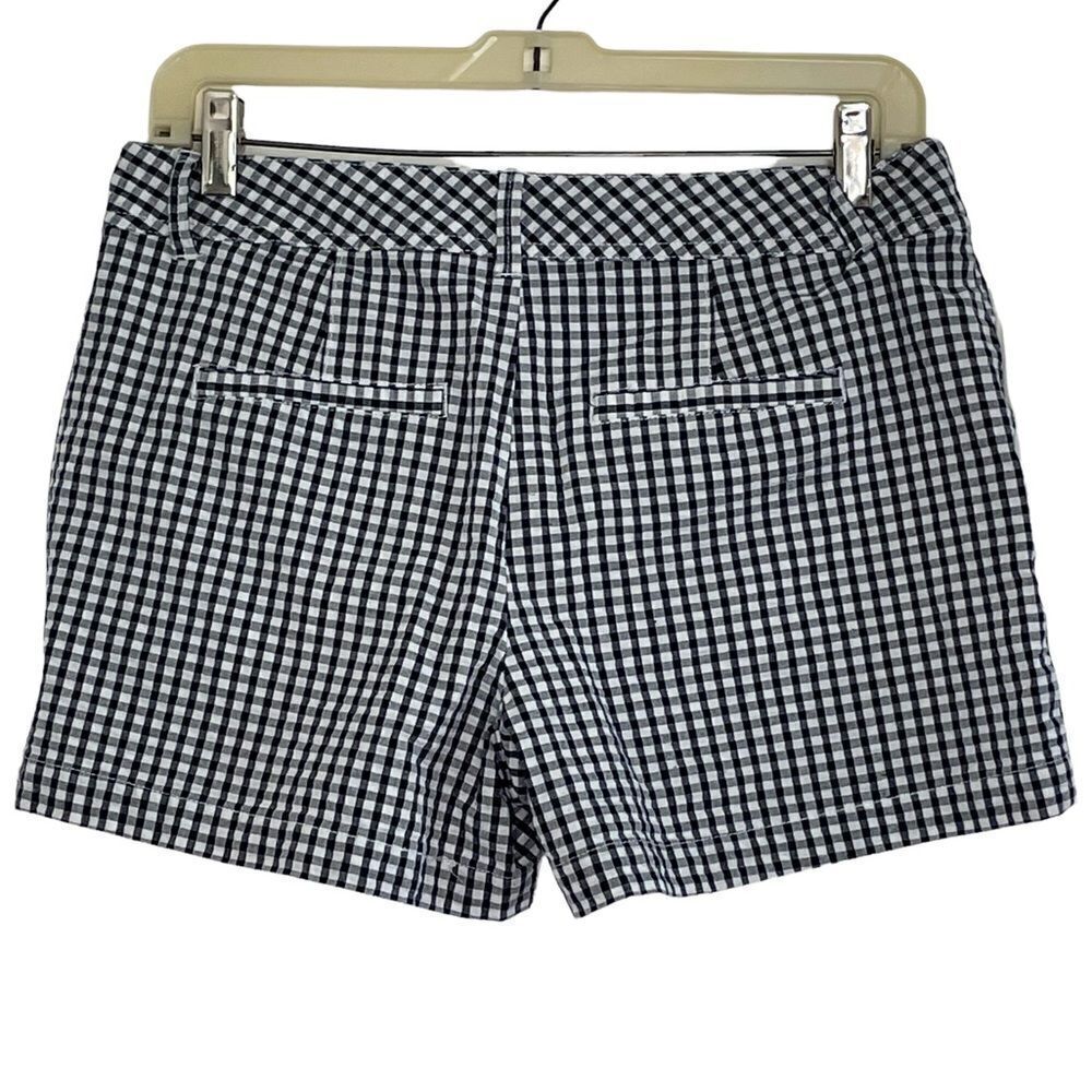 Maurices Navy / White Check Seersucker Shorts - 7/8